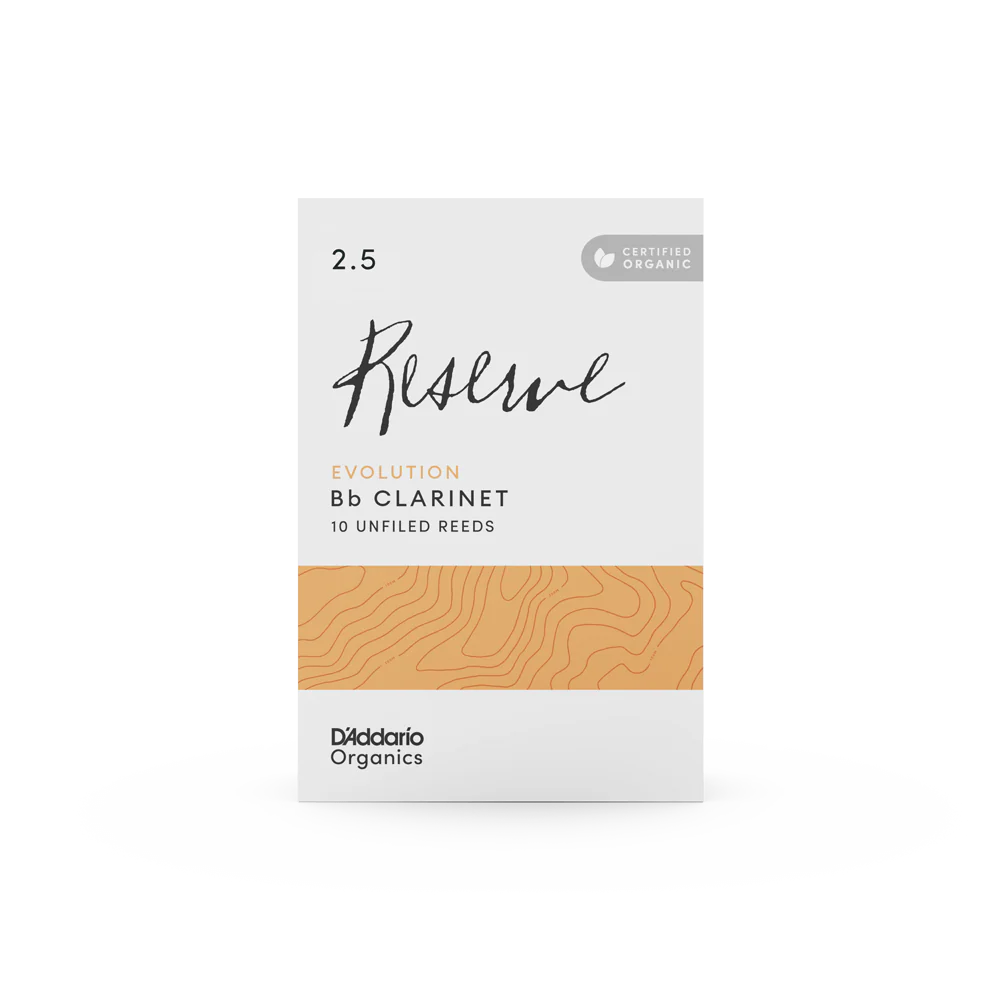 D'Addario Bb Clarinet Organic Reserve Evolution Reeds Box of 10 - Image 3